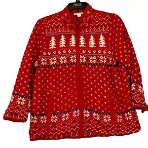 Coldwater Creek Tamarack Sweater Jacket size Petite XL NWT